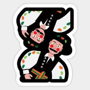 Pierogi Boys from Poland in Brooklyn Sticker